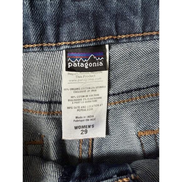 Patagonia Women's Jeans Size 29 Blue Bootcut Medium Wash Denim Mid Rise 5-Pocket - Picture 6 of 9